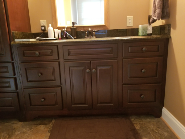 Bathroom remodeling project by RJ Sullivan, LLC in Annapolis, Maryland